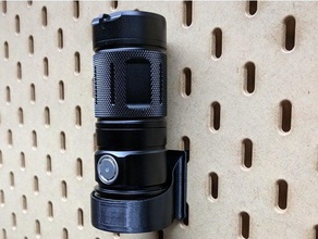 flashlight holder ikea skadis pegboard tool holders & boxes mount thrunite 3d print model - Mito3D