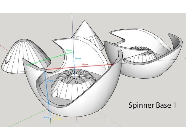 3x spinner r c i veicoli 3blade 3D print model - Mito3D