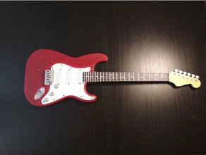 parafango starocaster mini modello di chitarra musica elettrica fender stratocaster 3d print model - Mito3D