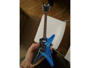dime inferno mini modello di chitarra musica dean guitars dimebag darrell elettrica 3d print model - Mito3D