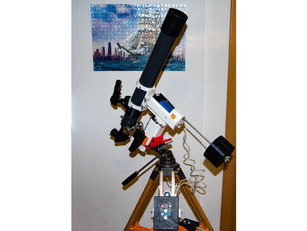eq telescope mount ii onstep goto controller diy arduino astronomy created freecad made 3D print model - Mito3D