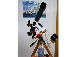 eq telescope mount ii onstep goto controller diy arduino astronomy created freecad made 3d print model - Mito3D