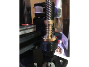 lead screw tr8 holder remix 3d printer parts am8 v-slot blv nut mount 3d print model - Mito3D