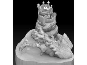último unicórnio diadorama esculturas anime touro natal einhorn fantasia stier weihnachten 3d print model - Mito3D