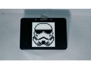 stormtrooper multicolor tarjeta de identificación del titular la accesorios insignia porta gafete el starwars star wars storm trooper 3d print model - Mito3D