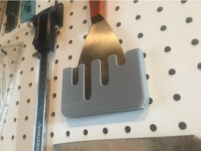 bed scraper pegboard holder tool holders & boxes design 3d print model - Mito3D