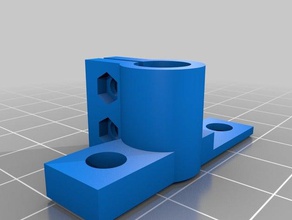 longer hypercube y shaft clamps 3d printer parts 3d print model - Mito3D