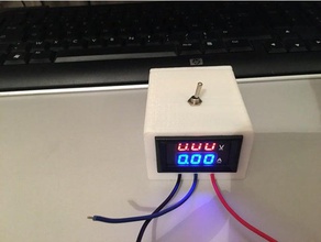 voltmètre amperemeter cas de l'électronique aldei la batterie le bricolage electronique commutateur 3d print model - Mito3D