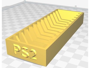 erweiterte ps2-memory-card-Inhaber - Organisation playstation 2 ps2 sony 3d print model - Mito3D