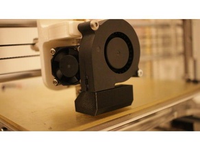 radial fan vent 3d printer parts sunhokey prusa i3 3d print model - Mito3D