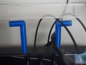 cable de la diapositiva del tubo Impresora 3d accesorios guía gestión cables protector borde 3d print model - Mito3D