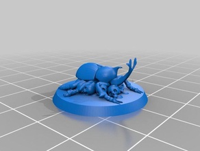 iridescenti beetle figurina le creature 3d print model - Mito3D