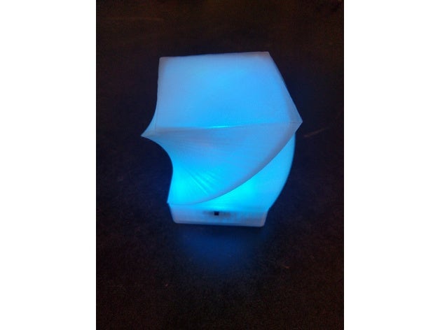 decorative color changing lamp decor customizable decoration light multicolor 3D print model - Mito3D