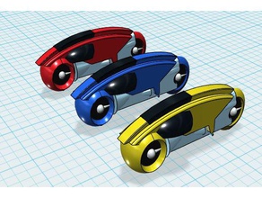 tron moto clásica vehículos 3d print model - Mito3D