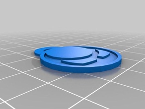 demonsaw logotipo keychain chaveiros 3d print model - Mito3D