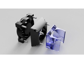 e3d 30mm 40mm fan de l'adaptateur L'imprimante 3d pièces carénage du ventilateur montage adaptateur 3d print model - Mito3D