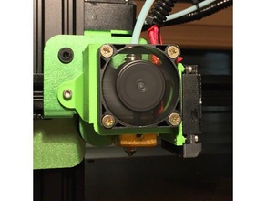 fanmount tevo tornado cr-10 Impressora 3d de peças fã titular montagem ventilador 3d print model - Mito3D