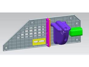 mpsm pannello laterale - letto rewire cavalletto supporto di sfiato Stampante 3d parti monoprice selezionare mini 3d print model - Mito3D