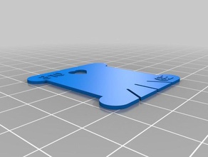 floss card customizer 10 art tools cross stitch mcad openscad write 3d print model - Mito3D