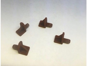 support d'étagère de chevilles, 4 et 5mm pins les pièces rechange étagère en pin 3d print model - Mito3D
