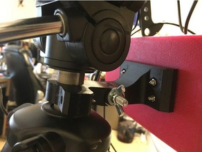 tripod mounting bracket fpv monitor + dvr diy mount vanguard 3d print model - Mito3D