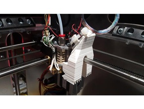k8400 fan shroud duct clip mk3 - no screws needed 3d printer parts 3d print model - Mito3D