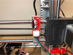 x-axis right side endstop holder prusa i3 remix 3d printer parts folgertech folgettech max x 3d print model - Mito3D