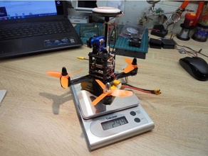 130 mm pequeno quadcopter quadro r c veículos drone sub250g 3d print model - Mito3D