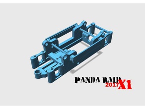chasis x1 panda scx raid motor de cacahuete juguetes mecánicos scalextric coches slot 3d print model - Mito3D