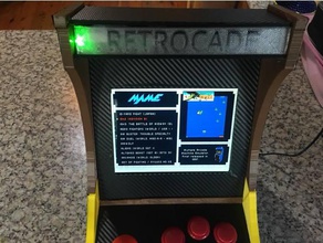 retrocade - marquee cover video games arcade mame retropie 3d print model - Mito3D