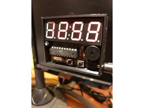 digital electronic clock box electronics 3d print model - Mito3D