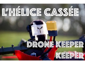 drone keeper strap mount --- l'h lice cass e r c vehicles broken broker h prop quad copter saint georges thomas tpu 3d print model - Mito3D