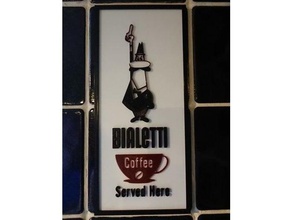 bialetti coffee sign signs & logos 3d print model - Mito3D