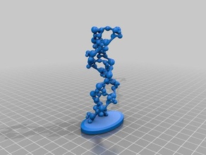 dna-Modell stehen Biologie dna Doppel-helix helix 3d print model - Mito3D