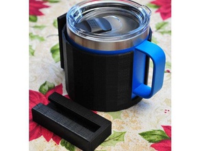 yeti Tasse-Becher-Halter Container Halterung cup holder abnehmbar Tasse Kaffee yeti-Halter lowball xl 3d print model - Mito3D
