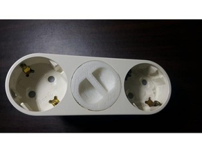 outlet toz kapağı schuko tipi ev gereçleri 3d print model - Mito3D
