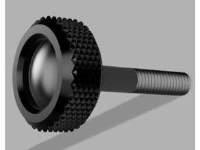 finger screw knurled surface tools 3d print model - Mito3D