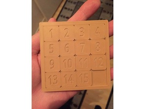 15 puzzle 3d printing 3d print model - Mito3D