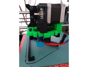 e3d v6 mount geeetech prusa i3 pro x 3d printer parts direct drive extruder hotend mk8 3d print model - Mito3D