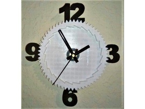 reloj de engranajes decoración engranaje pared 3d print model - Mito3D