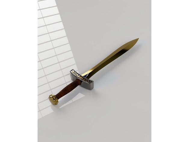 riptide espada de percy jackson saga adereços anaklusmos 3D print model - Mito3D