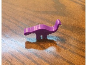 brontosaurus meeple juguetes y accesorios de juego boardgame dinosaur island 3d print model - Mito3D