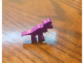 tyrannosaurus rex meeple juguetes y accesorios de juego boardgame dinosaur island 3d print model - Mito3D