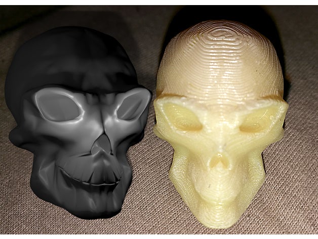 híbrido de cráneo las esculturas extranjero híbridos el 3D print model - Mito3D