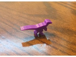 velociraptor meeple jouets & accessoires de jeux jeu plateau dinosaures l'île 3d print model - Mito3D