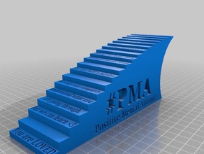 positivementalattitude la pma attitude mentale positive 3d print model - Mito3D