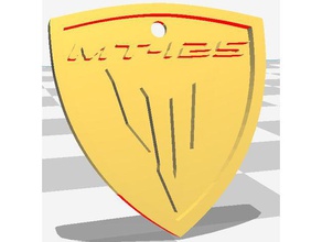 yamaha mt 125 logo Anahtarlık anahtar 3d print model - Mito3D