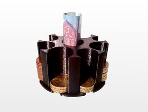 le monete in euro organizzatore organizzazione Stampante 3d la moneta 3d print model - Mito3D