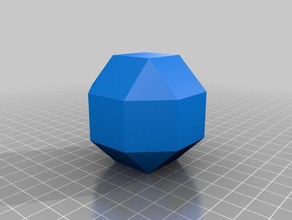 rhombenkuboktaeder öğrenme küp geometrik geometri oktaeder quader 3d print model - Mito3D