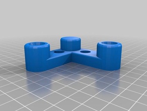 interlocking 2020 corner bracket feet 3d printer parts aluminum extrusion hypercube 3d print model - Mito3D